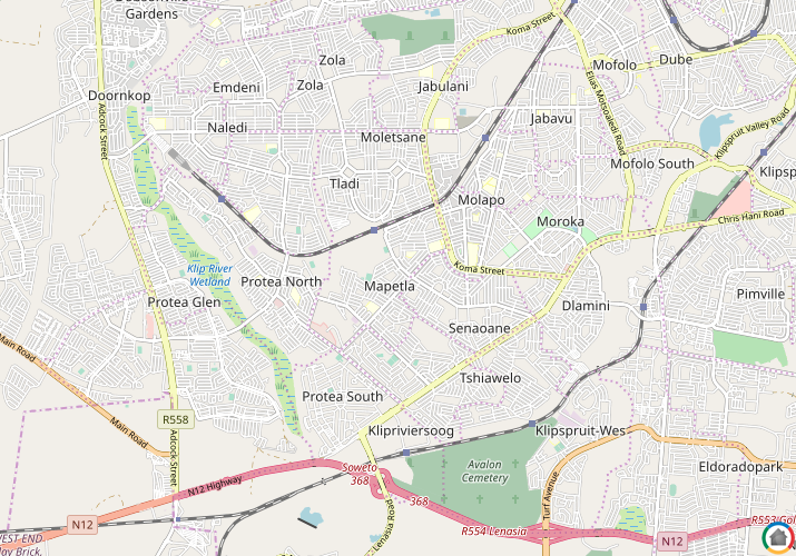 Map location of Mapetla